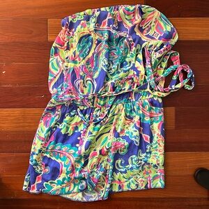 Lilly Pulitzer strapless romper